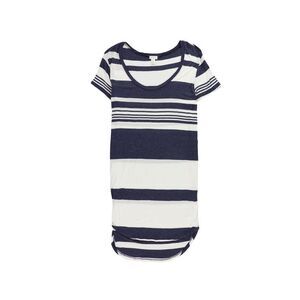 stem Womens Striped Shirt Dress, Blue, S, DM